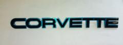 84-86 Corvette C4 Rear Bumper Emblem Medium Blue